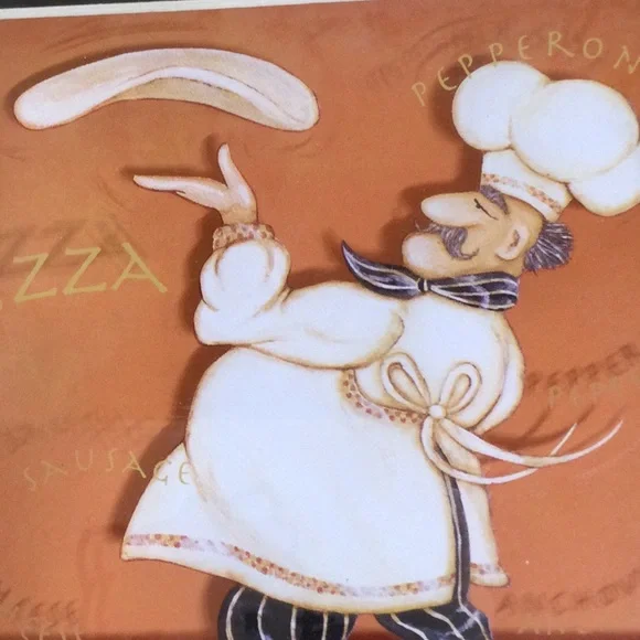 🌟 Cute Framed picture of Pizza man making Pizza - Picture 6 of 6